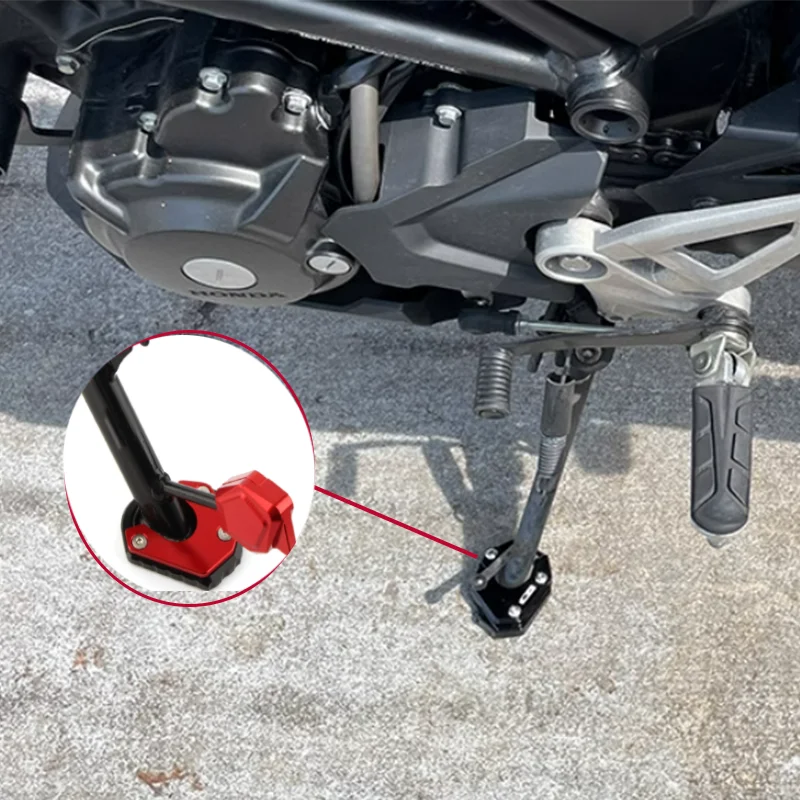 Motorcycle Kickstand Enlarger Foot Side Stand Pad Plate