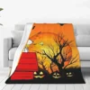 Halloween Halloween Snoopy Soft Warm Blanket Miniso Picnic Plush Throw Blanket Couch Chair Flannel Bedspread Sofa Bed Cover 2