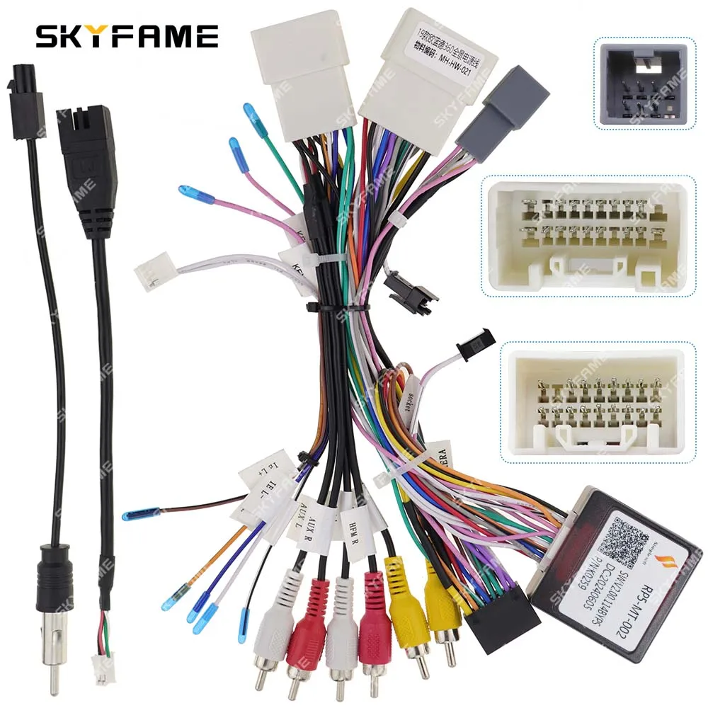 SKYFAME Car 16pin Wiring Harness Canbus Box Decoder For Mitsubishi Pajero Sport Triton Eclipse Asx Outlander MT-SS-07/RP5-MT-002