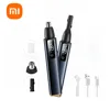 NEW XIAOMI Mijia Electric Nose Hair Trimmer Portable 2 in 1 Nose Ears Hair Eyebrow Trimmer for Men Rechargeable Painless Clipper 1