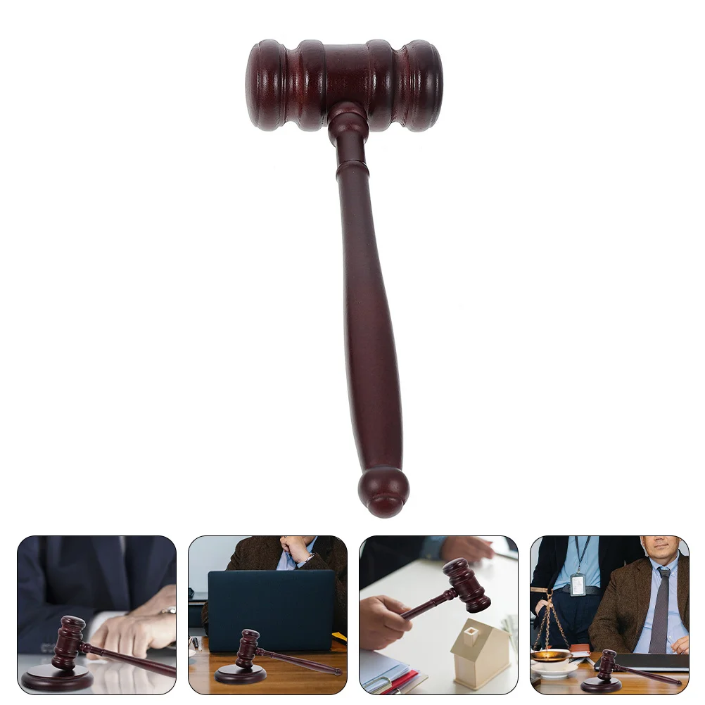 

Gavel Hammer Judge Wooden Toy Auction Lawyer Costume Mallet Law Prop Wood Toys Justice Courtroom Gavels Play Block Cosplay