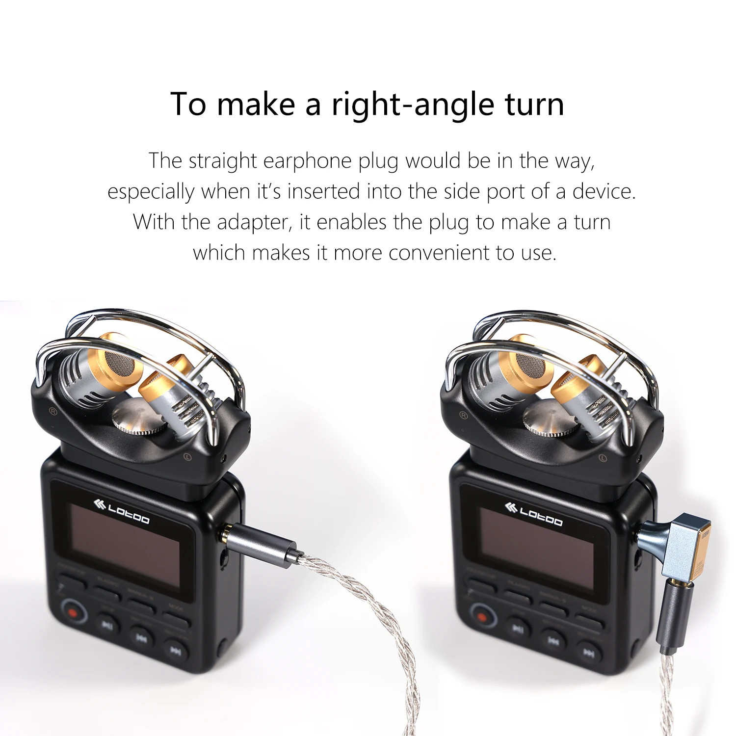 DD-ddHiFi DJ30C 3.5mm 암-3.5mm 수 어댑터, L 플러그 포함
