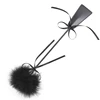 47CM Feather Whip,PU Leather Spanking Paddle Horse Whip fo Horse Equestrian Riding Equestrian bat,Cosplay Performance Props 2