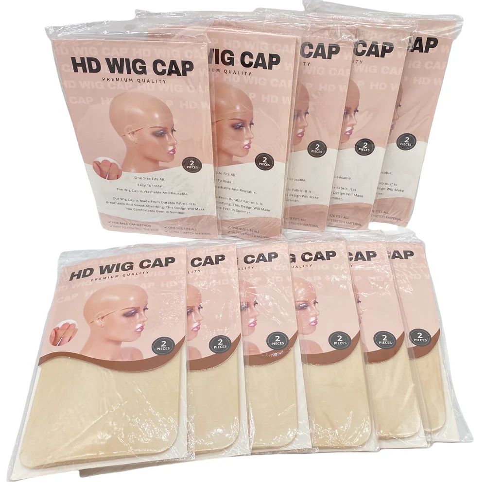 HD Thin Wig Cap 24 pieces Transparent and Invisible Sheer Wig Cap For HD Wigs Accessories wig caps,wig accessories