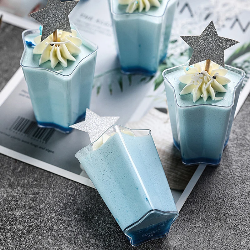Tazas de postre para pastel de Mousse, vaso de plástico