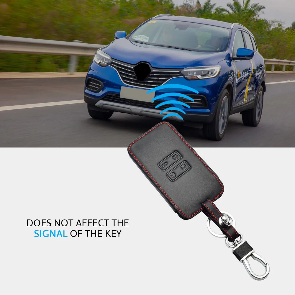 Key Case Cover Key Case Car Key Shell Leather Car Key Cover Bag For Renault Captur Koleos Kadjar Arkana Megane Clio Dacia Duster Sandero Stepway