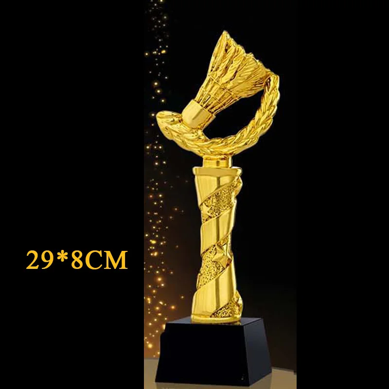 Customized Resin Trophy for Academy Sports Souvenirs, Gold Awards, Gold-Plated Souvenir, Craft Cup, 28 cm, 30cm, 1Pc