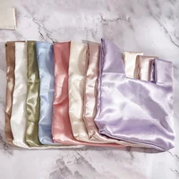 Women Wrist Bag Mini Knot Bag Vintage Silky Japanese Style Tote Bag Girl Key Phone Pouch Student Reusable Folding Shopping Bags - Image 6