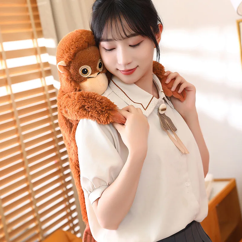 66cm 긴팔 오랑우탄 장식품 감정 치유 아드(ahd)가 함께하는 포옹 오랑우탄 홈 데코레이션 어린이 성인 재미있는 선물