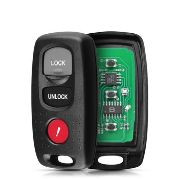 Chiave telecomando per Mazda 3 2007 2008 2009 313.8/315Mhz KPU41794 KPU41846 6 Chiave telecomando per Mazda 3 2007 2008 2009 313.8/315Mhz KPU41794 KPU41846 - KEYYOU KPU41794 KPU41846 3 pulsanti auto telecomando portachiavi ingresso Fob per Mazda 3 2007 2008