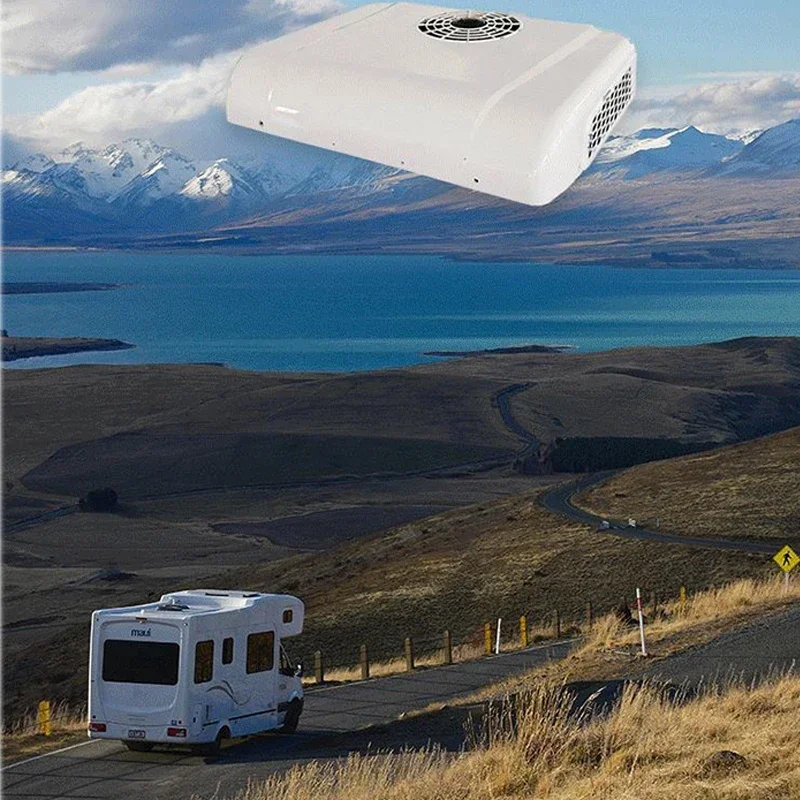 Car Air Conditioning Overhead All-In-One 12v24v Electric Scroll Cooling Heating Air Conditioning Suitable for Rv Truck Car