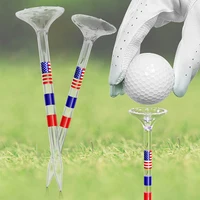 50Pcs Stable Golf Tees Reduce Friction and Side Spin Transparent Golf Ball Holder Reusable Anti-Slip Big Cup Golf Training Aids 1