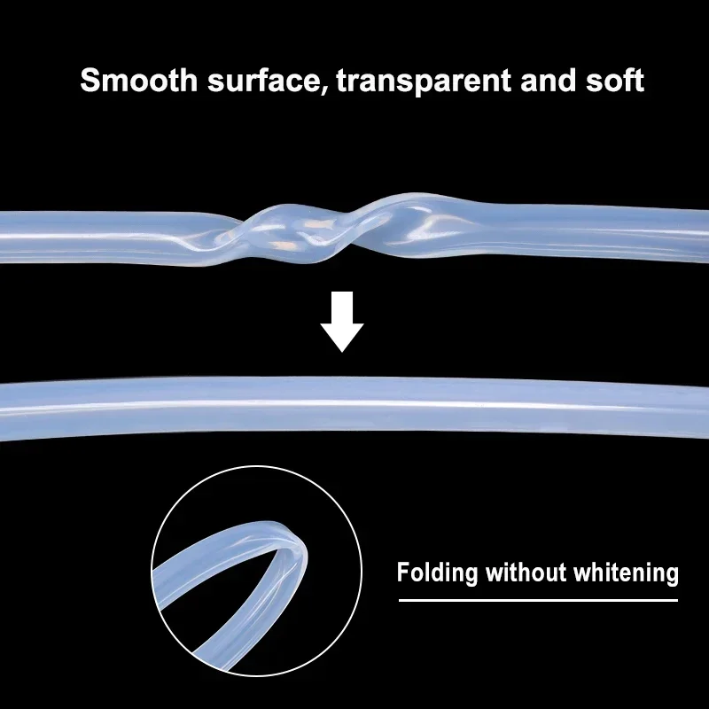 Peristaltic Pump Hose 1~10M Transparent Tasteless High Temperature Resistant Water Dispenser Food Grade Silicone Tube Household silicone tube