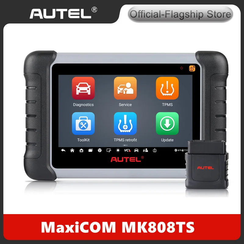 

Autel MaxiCOM MK808TS Auto Diagnostic Tool TPMS Scanner with Complete TPMS and Sensor Programming Tool OBD2 Scanner