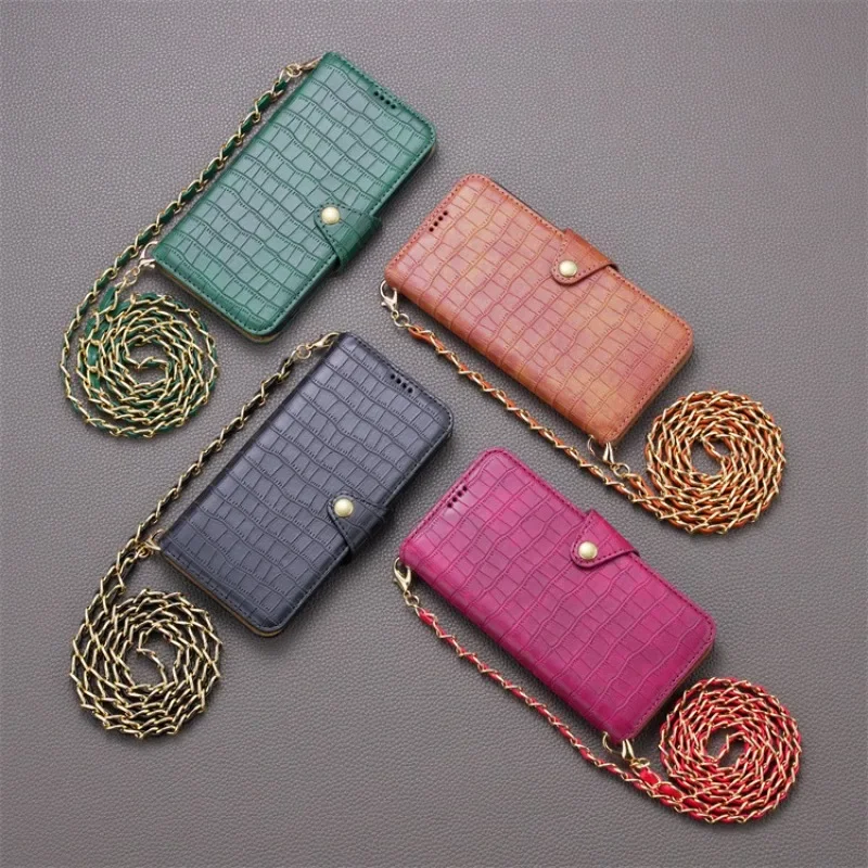 

Crossbody Lanyard Flip Case for iPhone 15 14 13 12 11 Pro Max X XS XR 7 8 Plus SE 2020 2022 Card Slot Holder Faux Leather Cover