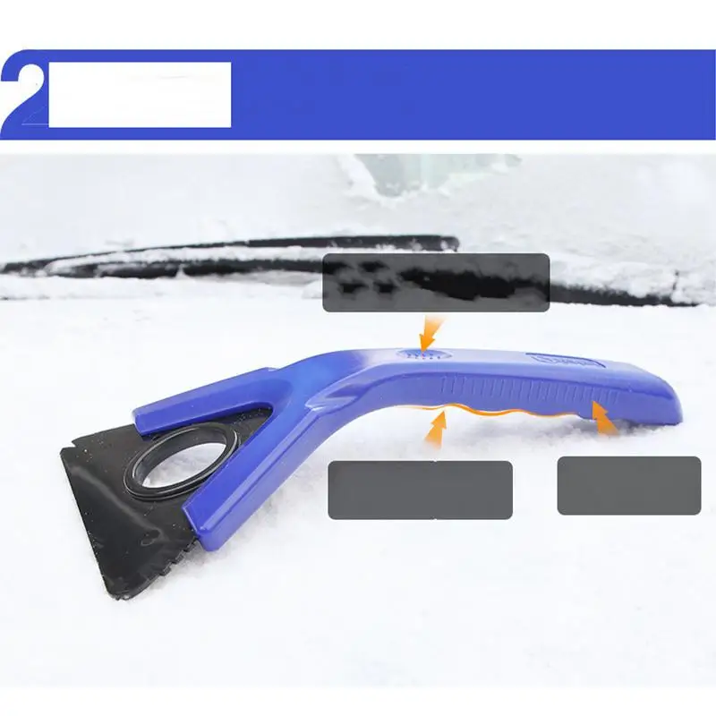 Car Ice Scraper Car Windscreen Cleaner Scraper Multi-function Scraping Tool Non-scratch Snow Remover For Most Vehicles