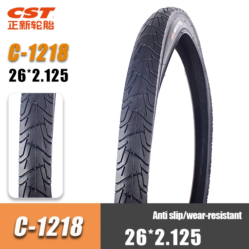 CST Mountain Bike Tire 26inch Steel Wired 26*2.125 C1218 Off Road 26er Bicicleta Pneu City MTB Bicycle Tyre