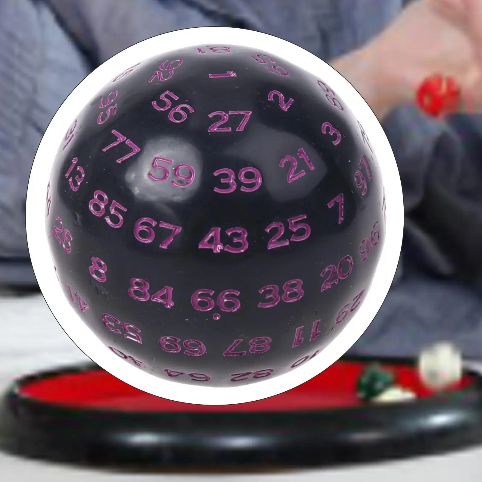 100 Sided Polyhedral Dice D100 Dice Game Entertainment Acrylic Dices for Role Playing Game Table Board Kids Adult Play Fun Home