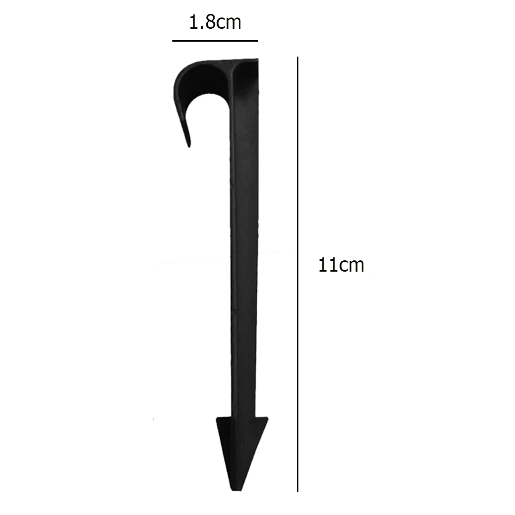 50pcs J Hose Holder Micro Irrigation Garden Irrigation Hose Anchors 16mm Fixed Stakes Tubing Holder Pipe Stems Drip