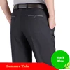 Business Men's Fall Spring Fashion Long Pants Formal Suit Pants Male Elastic Straight Casual Autumn Thick Trousers Plus Big Size 3