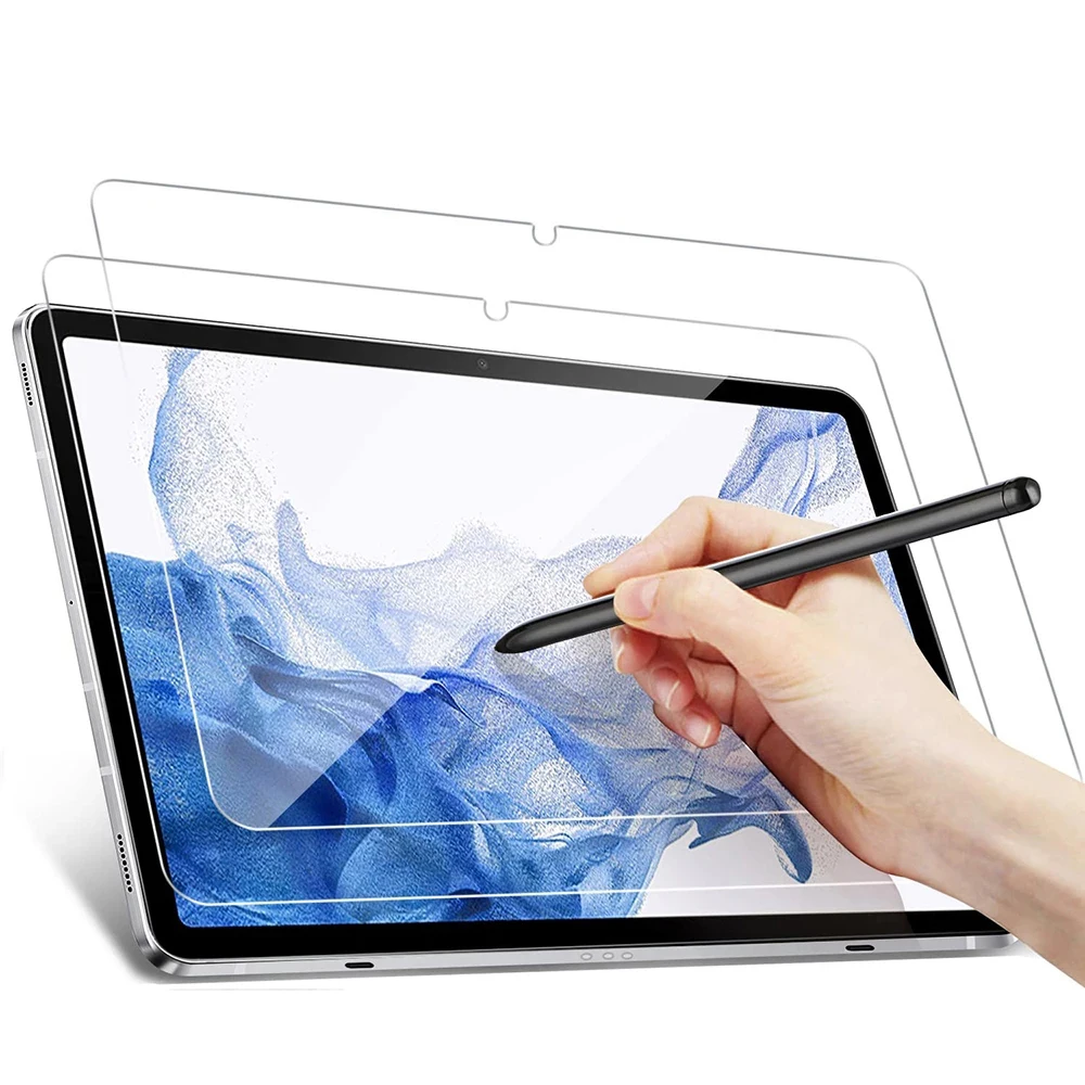 New 2024 2Pcs Tempered Glass For Samsung Galaxy Tab S7 S8