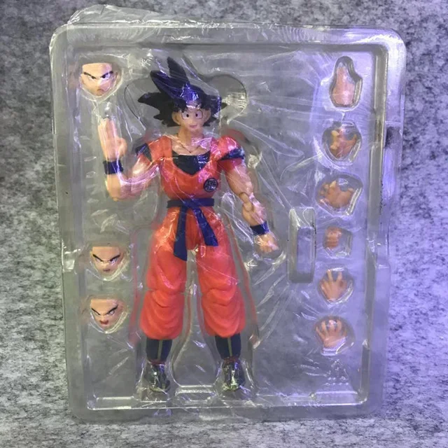 1:6 Dragon ball super saiyan concorrente filho goku figuras de ação cabelo  preto fazer um punho coleção modelo brinquedo para presentes set