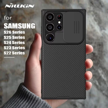 for Samsung Galaxy S26 S25 S24 S23 S22 Ultra Edge Case Nillkin CamShield Slide Camera Cover for S24 FE S23 Plus Lens Cases 1