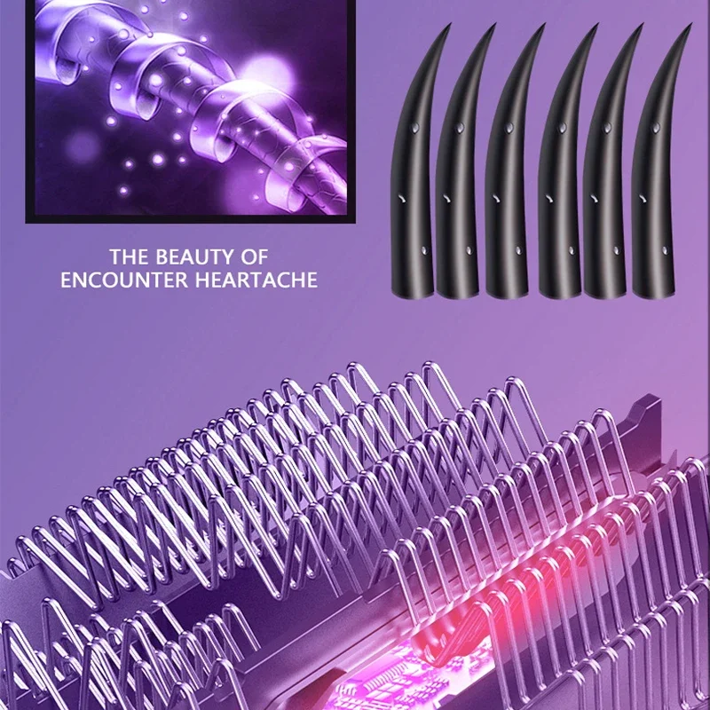 Hairdryer Hair Styling Tool 3-in-1 Hair Blow Dryer Curling Comb and Brush  Volumizer Straightener Manual Hair Dryer 6