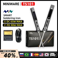Original TS101 90W Digital Electric Soldering Iron LCD Programable Display Adjustable Temperature ts100 version no power supply 1