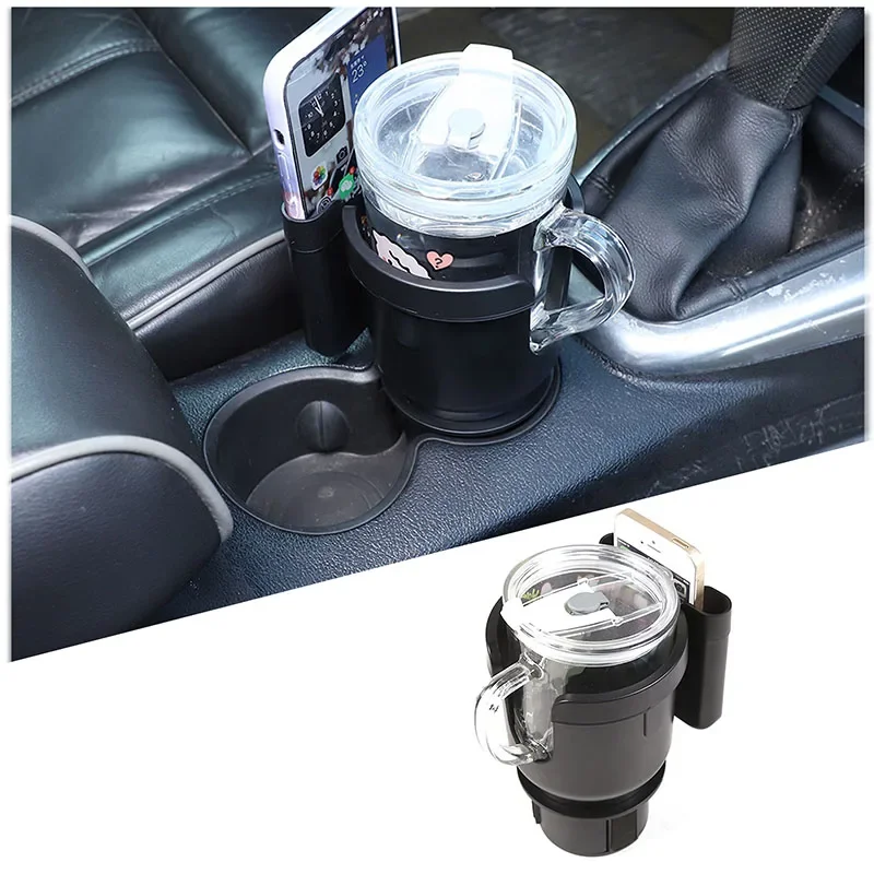 

For Hummer H3 Car Cup Holder ExpandeCar Cup Holder Expander 2-in-1 Multi-functional Car Water Cup Mobile Phone Holder