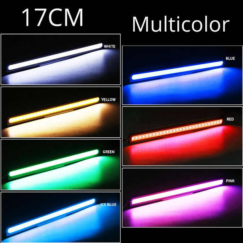 BERTDOMD 2pcs Daytime Running Light Strip Car LED Turn Signal Light Daytime Running Lamp