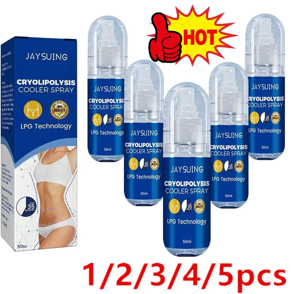 

1/2/3/5X Cryolipolysis Cooler Spray Fast Fat Burning Slimming Spray Weight Loss Essential Oil Spray Ultra Absorption Cellulite