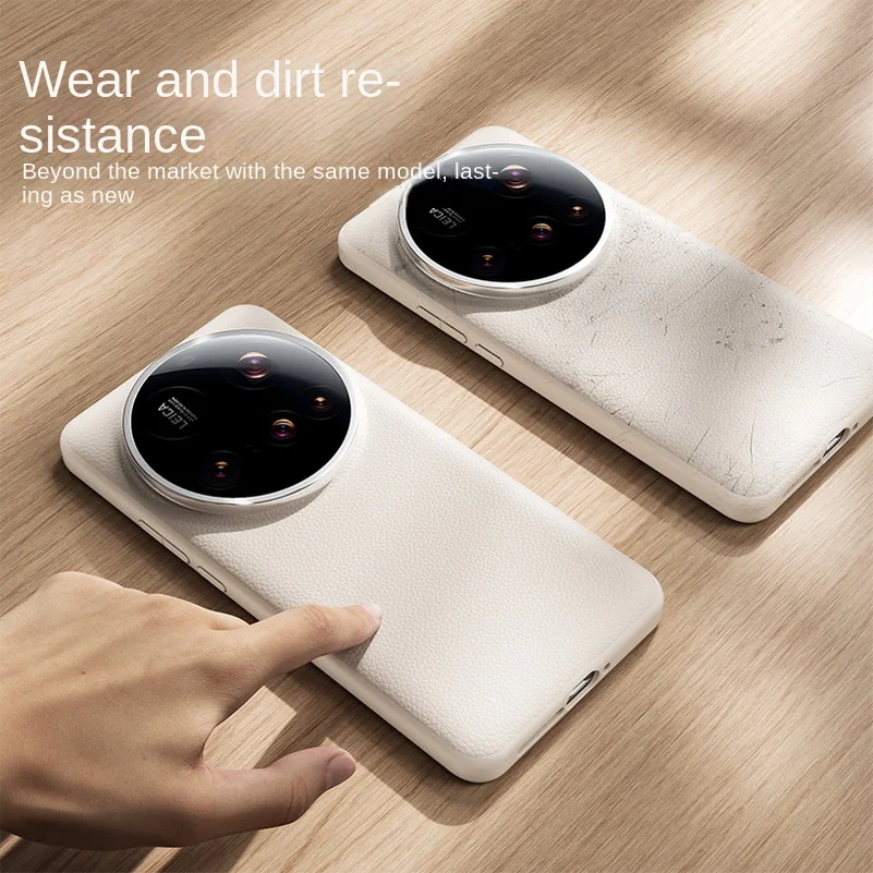 جلد عادي فاخر يرتفع فوق العدسة لحماية حافظة هاتف ا...