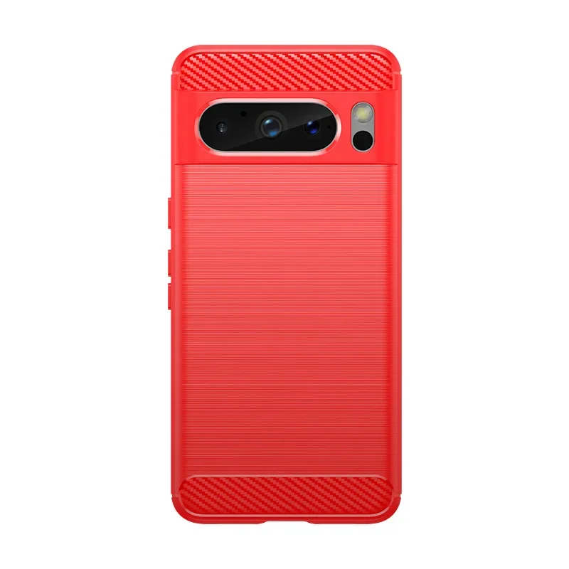 Sleek Carbon Fiber Matte Silicone Protective Phone Case