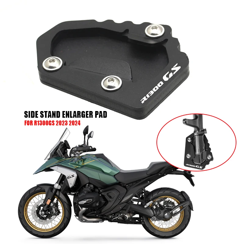 

Motorcycle Kickstand Extension Foot Side Stand Enlarge Plate Pad FOR BMW R 1300 GS R 1300GS GS1300 2023 2024 R1300GS Accessories