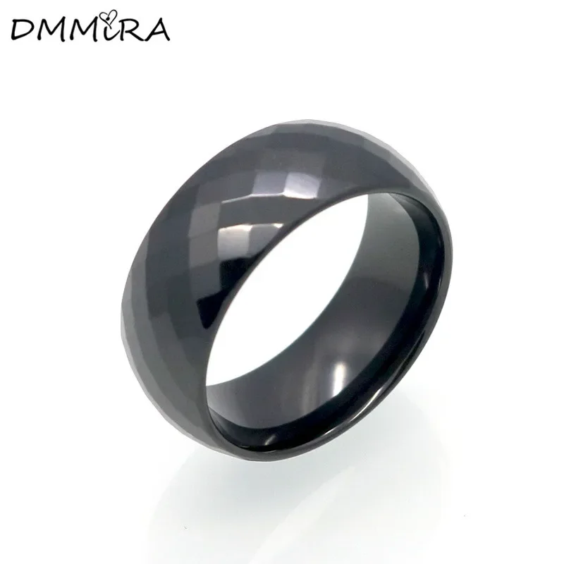 

New Arrival Fashion Men Women Ceramic Rings White Black Circle Band Ceramic Finger Rings Jewelry