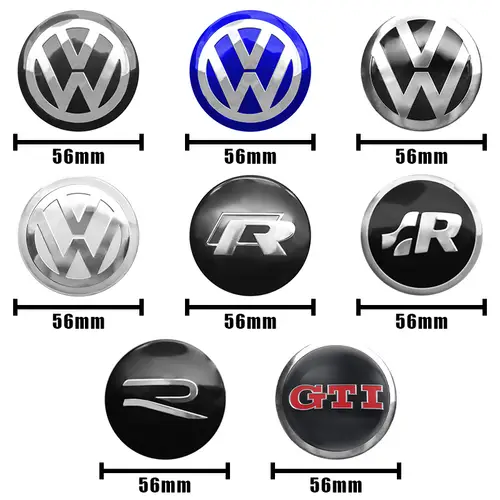 4pcs 56/60/65mm Volkswagen Car Wheel Center Cover Stickers Hub Cap For VW Polo R Golf Touran Octavia Motion GTI Auto Accessories - Image 3
