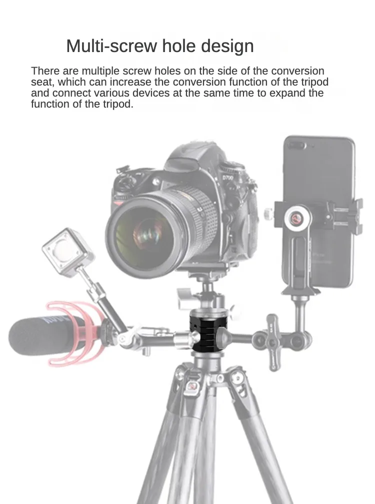 Stativ Magic Cube Adapter 3/8 "1/4" ARRI Loch Umwandlung Verlängerung Halterung Monitor Halter LED Licht Halterung Projektor Kamera stehen – Detail 5