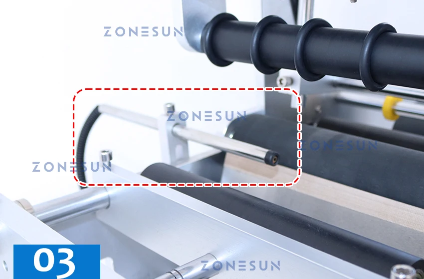 ZONESUN ZS-TB101 Máquina de etiquetar garrafas redondas de lado único/duplo com corrediça de descarga 