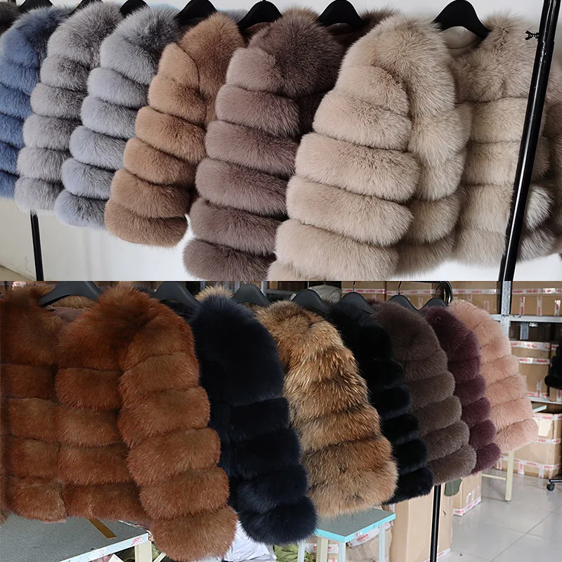 MAOMAOKONG 2024 Natural Real Fox Fur Coat Women's Jackets Winter Furry Vest Luxury Beige Khaki Short Leather Female Clothing 2