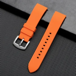 Sport Silicone Waterproof Watch Band - Versatile Rubber Strap - 22mm (Orange)