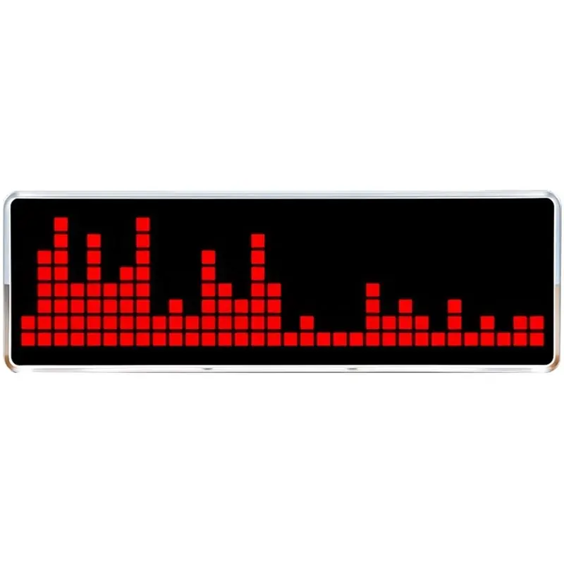 풀 LED 음악 스펙트럼 키트 DIY 전자 사운드 픽업 주변 조명 256개 램프 비드 시계 디스플레이 다중 모드
