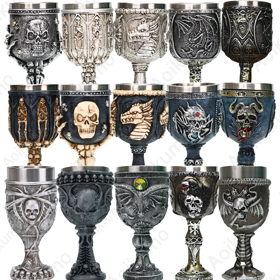 Calice di rame in ottone antico calice calice 1x Arthur re comunione tazza regal