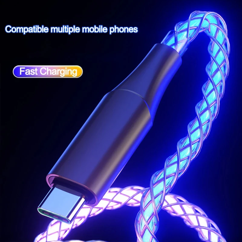 รูปสินค้า สายชาร์จ USB-C สีสันสดใส ชาร์จเร็ว 66W 6A