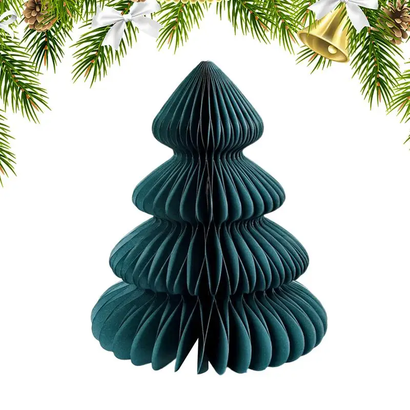 Colorful Paper Honey Comb Christmas Tree Centerpiece