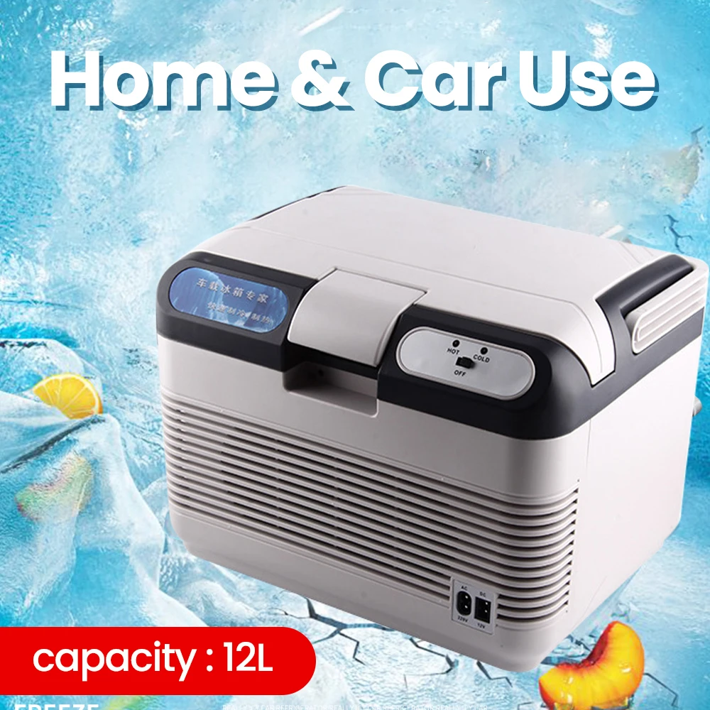 휴대용 미니 가정용 냉장고, 블루투스 제어, 12V, 220V, EU, KR 플러그, 절연 동결, 2in 1, 12L 