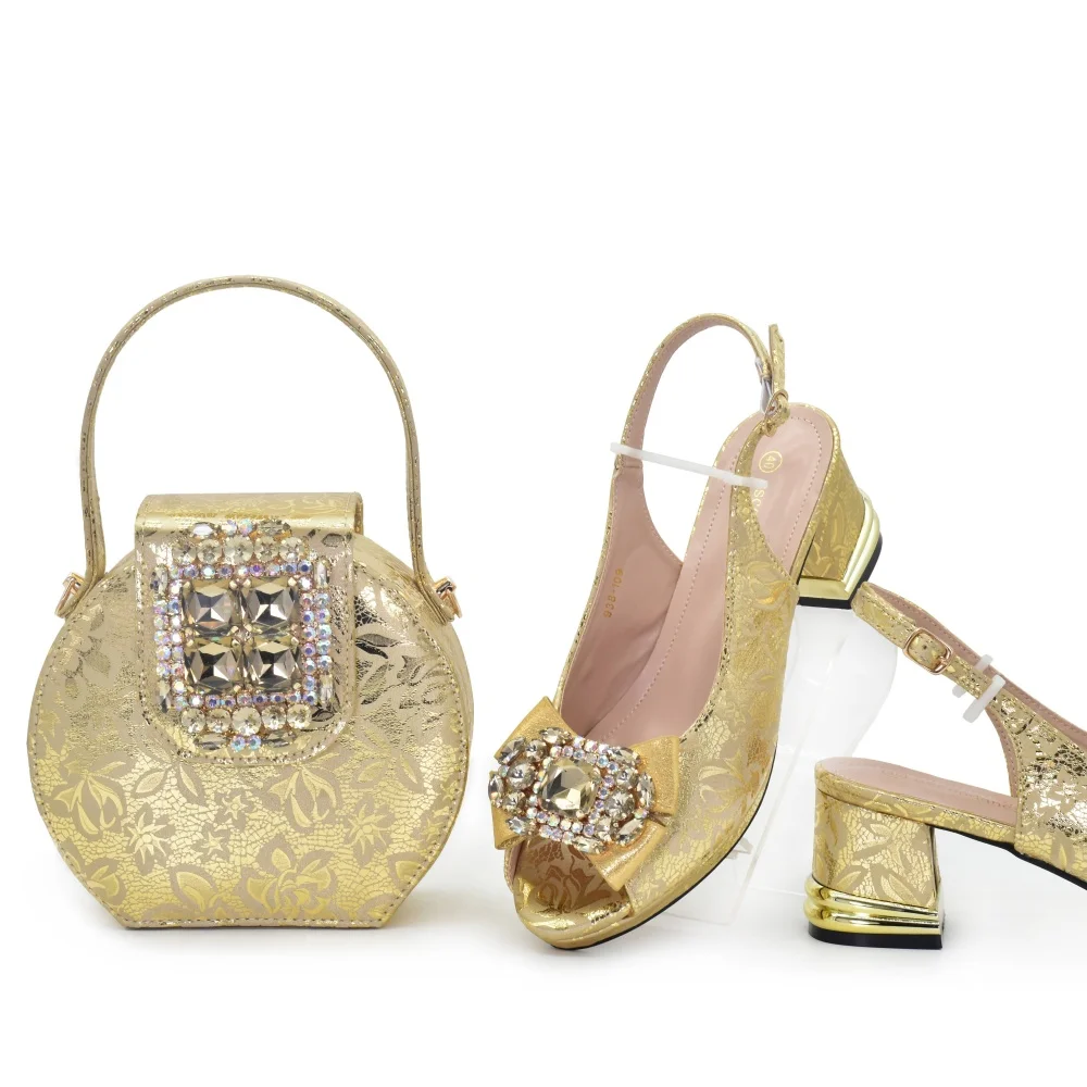 Italian-Style Pink Party Pumps & Matching Bag Set SU1-1