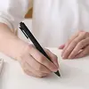Kaco Pure Refillable Retractable Gel Pen Black Ink 0.5mm Medium Pen Tip 10 Pack Casual Quick-Drying Aesthetic Note Pen Office Su 3