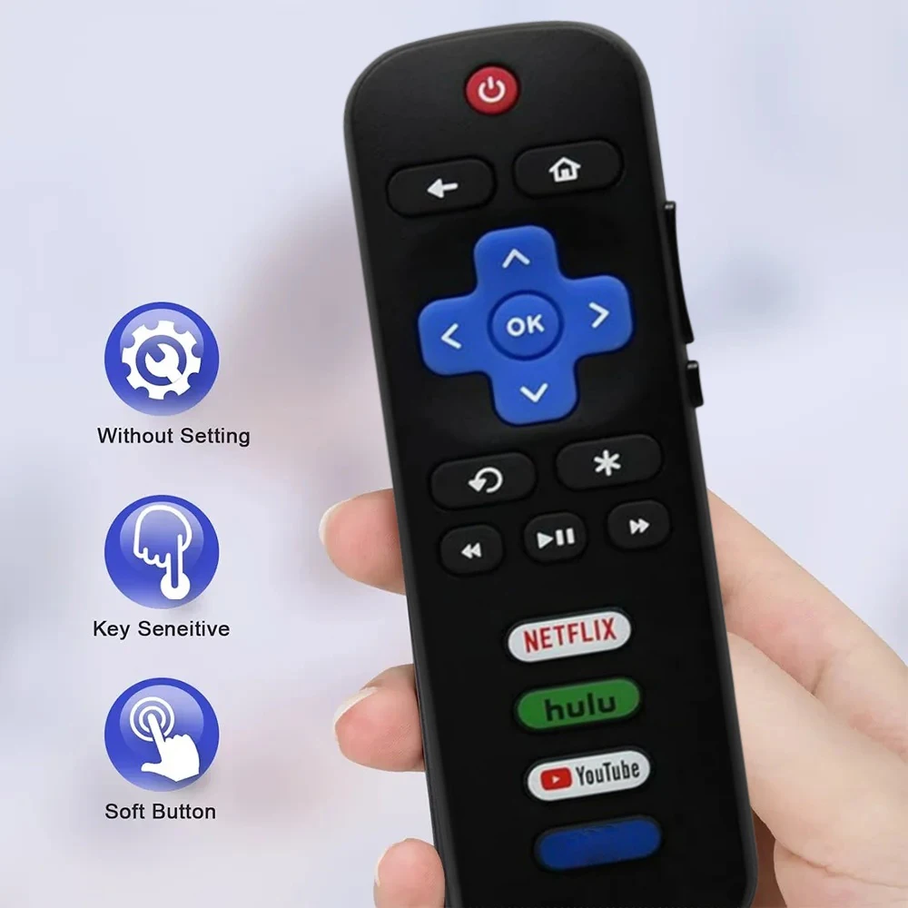 Universal Smart Home Replacement Remote Control for TCL Television Compatibility Stable Signal Multifunctional Remote Control