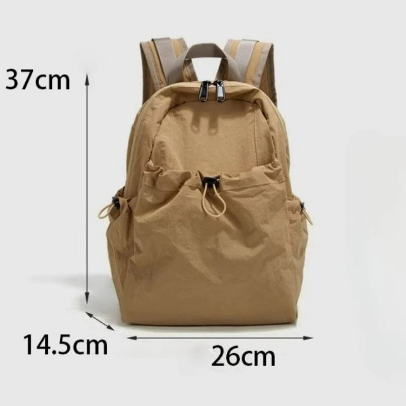 Lightweight teenage youth backpacks Casual Nylon Travel Bag Multi-pockets School backpack Large Capacity Laptop School Bags 3